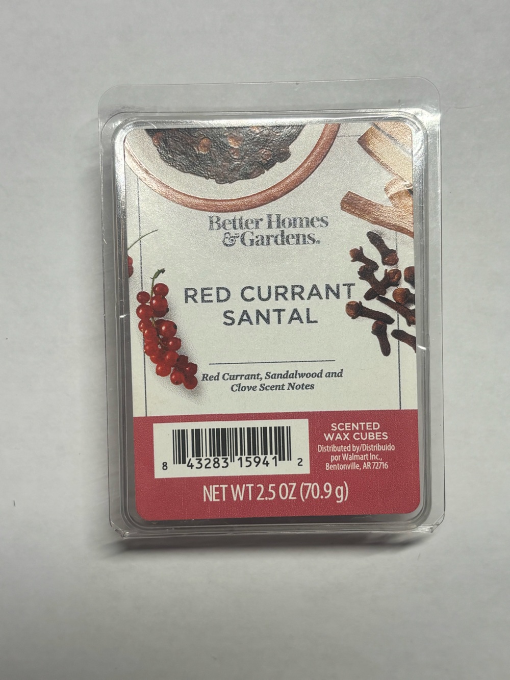 Better Homes & Gardens Red Currant Santal Scented Wax Cubes